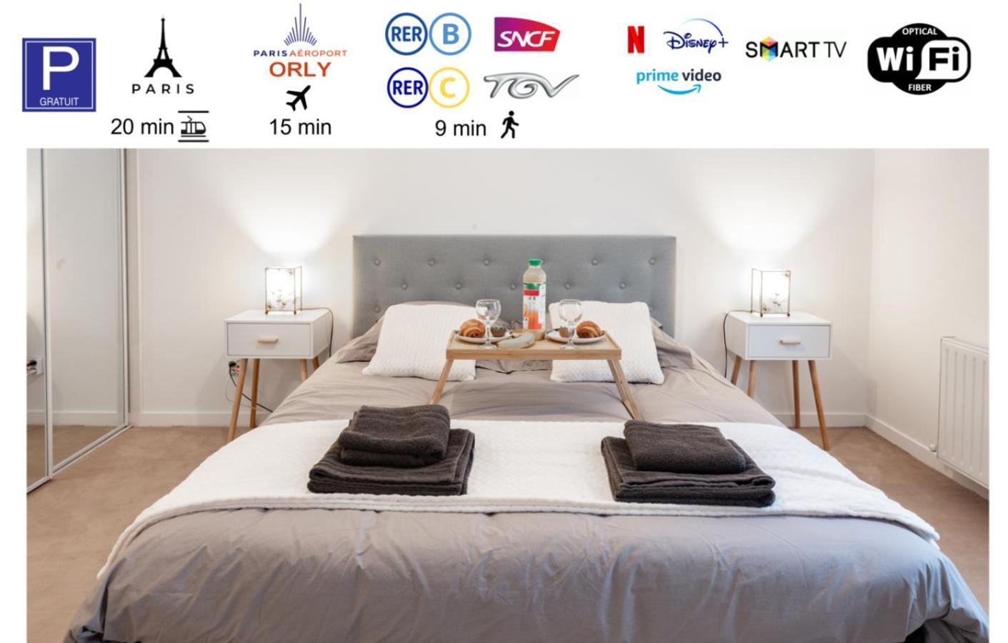 Tout Confort A Massy - Parking / Tgv Et Rer B&C Экстерьер фото